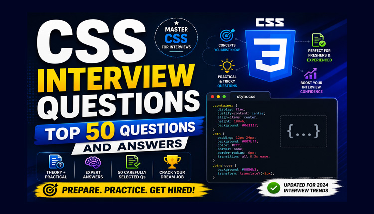 CSS Interview Questions – Top 50 Questions and Answers