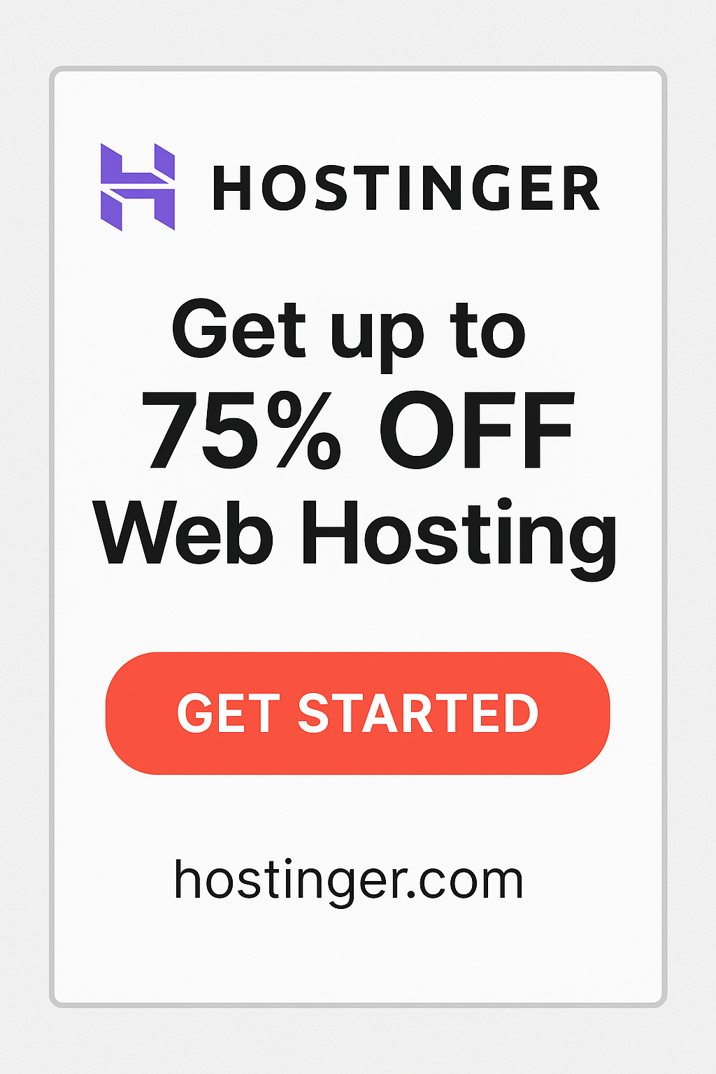 Hostinger Web Hosting
