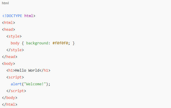 write html code