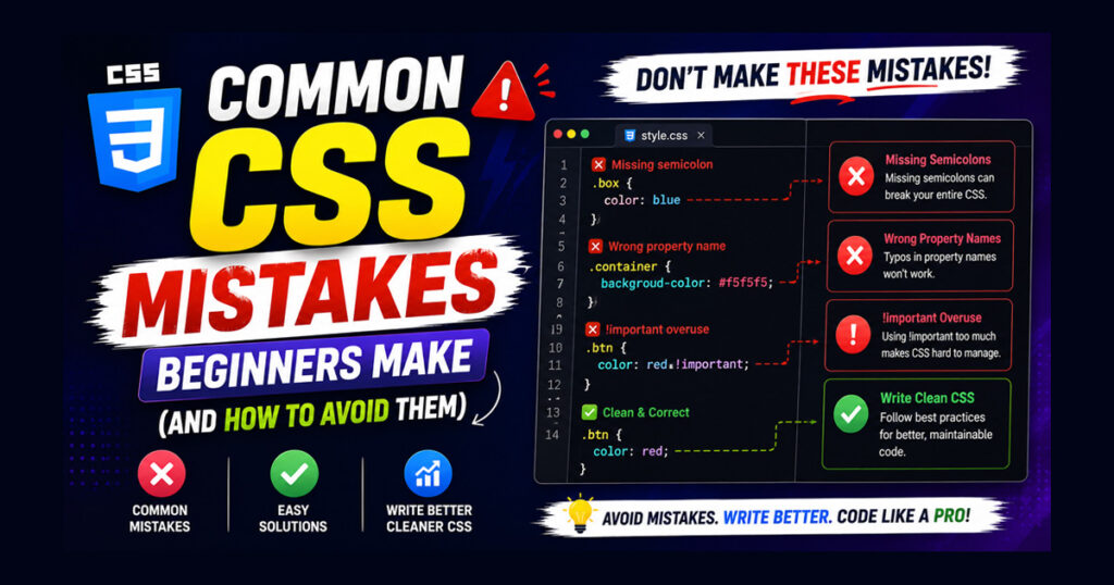 Common CSS Mistakes Beginners