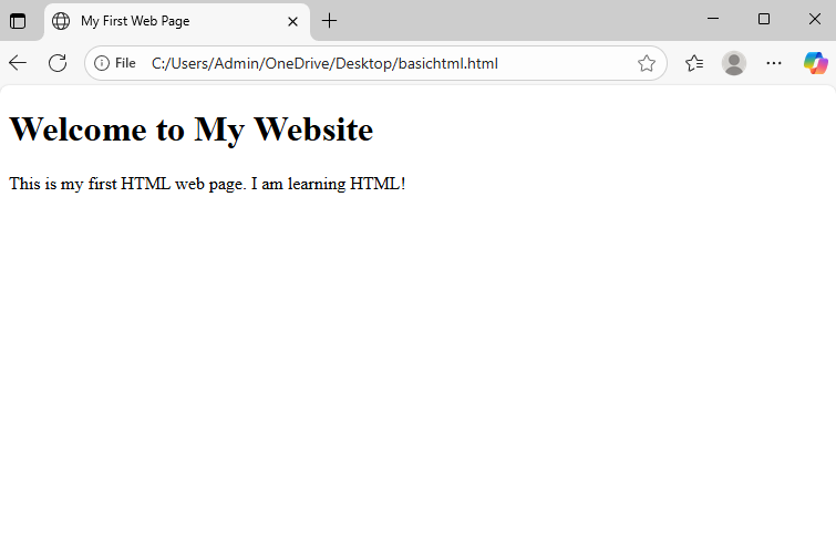 basic html live test