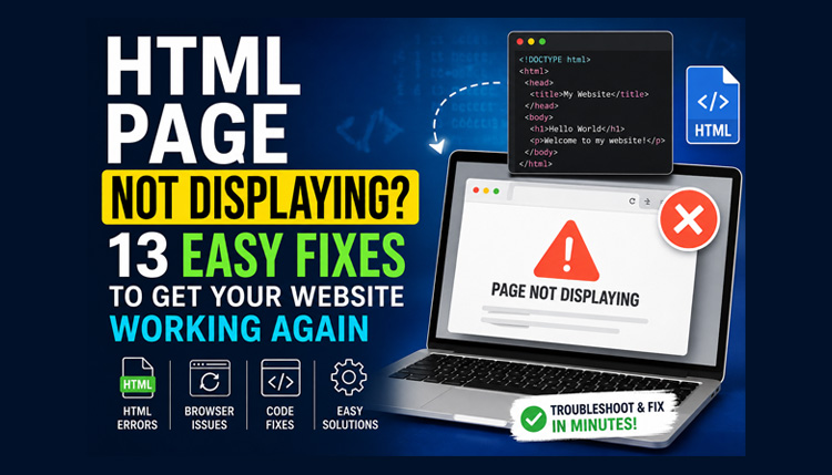 HTML Page Not Displaying? 13 Easy Fixes to Get Your Website Working Again